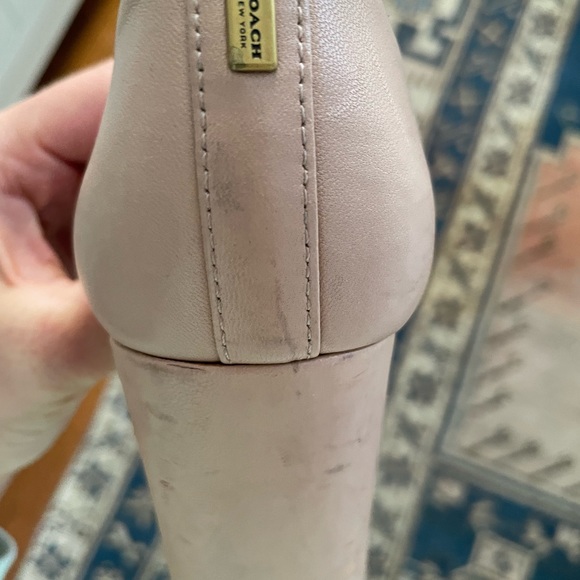 COACH nude block heels - Picture 7 of 7